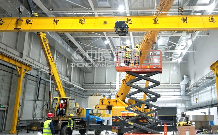 神雕起重工业厂房行车安装现场实拍